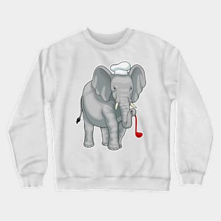 Elephant Cook Chef hat Crewneck Sweatshirt